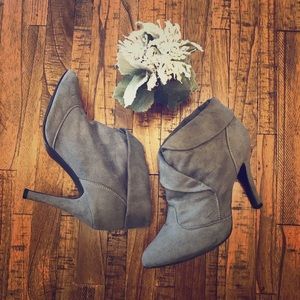 Gray Charlotte Russe booties